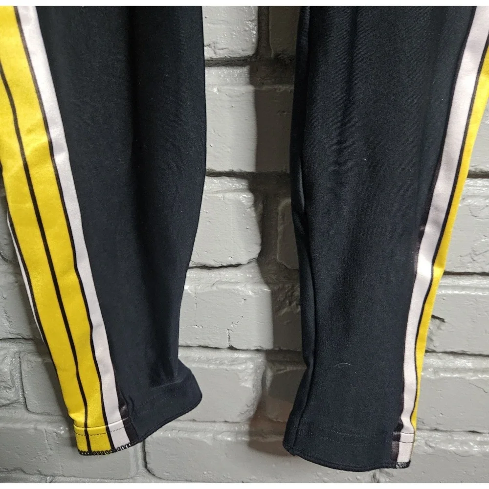Vintage Pearl Izumi Technical Wear Women's Cycling Pants Size L Yellow Stripe